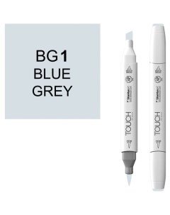 Маркер Brush двухсторонний на спиртовой основе Серо синий BG1 серый синий Touch