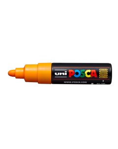 Маркер Uni POSCA PC 7M 4 5 5 5мм овальный оранжево желтый bright yellow 3 Uni mitsubishi pencil