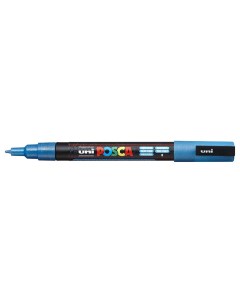 Маркер Posca PC 3ML 0 9 1 3 мм голубой с блёстками Uni mitsubishi pencil