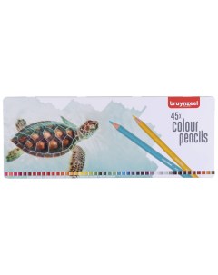 Набор цветных карандашей Черепаха BS 60312905 45 цв в металлической коробке Bruynzeel