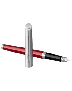 Перьевая ручка Hemisphere Entry Point Stainless Steel with Red Lacquer в подарочн Waterman