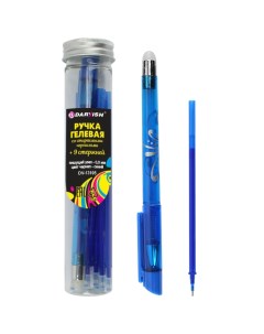 DV 13105 Ручка гелевая синяя со стираемыми чернилами 9 стержней Darvish