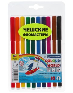 Фломастеры Color World 10 цветов Centropen