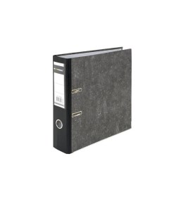 Папка регистратор Черный мрамор формат А4 75 мм цвет черный Informat