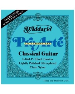 Струны для классической гитары DAddario EJ46LP D`addario