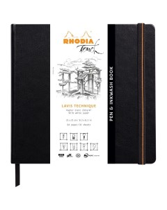 Скетчбук 116127С 32 л 21х21см Rhodia Touch кожзам на сшивке Clairefontaine