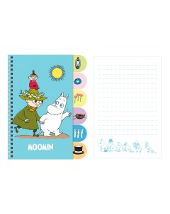 Блокнот с цветными разделителями 60 листов Moomin