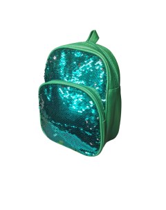 Рюкзак для девочки с пайетками RDD 216 Зелёный Nobrand