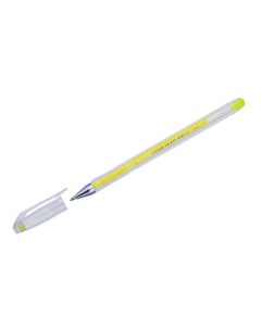 Ручка гелевая Hi Jell Color HJR 500HB желтая 0 7 мм 1 шт Crown