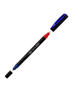 Ручка шариковая Carbonix Duo двусторонняя пластик 1 мм синий красный Flair