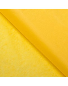 Бумага упаковочная тишью желтый 50 см х 66 см 3 штуки Доляна