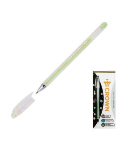 Ручка гелевая Hi Jell Pastel HJR 500P зеленая 0 8 мм 1 шт Crown