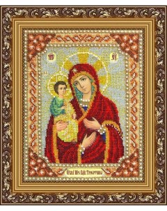 Набор для вышивания бисером Богородица Троеручица 20х25 см арт Б 1016 Паутинка