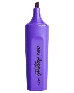 Текстовыделитель ES621violet ght скошенный пиш наконечник 1 5мм фиолетовый Deli