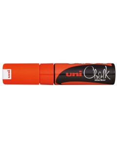 Меловой маркер Uni Chalk PWE 8K 8мм оранжевый Uni mitsubishi pencil