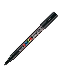 Маркер Uni POSCA PC 3M 0 9 1 3мм овальный черный black 24 Uni mitsubishi pencil