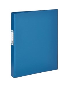 Папка на 4 х кольцах картон ПВХ 35 мм синяя 2775 Bantex