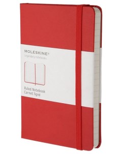 Блокнот Classic Pocket Красный в линейку Moleskine