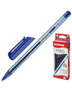 Ручка шариковая неавт К1 F 0 7мм треуг корп син ст 39511 Kores