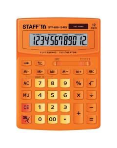 Калькулятор настольный STF 888 12 RG 12 разрядов 250453 Staff