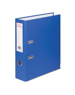 Папка регистратор 227191 с покрытием из ПВХ 80 мм с уголком синяя Brauberg