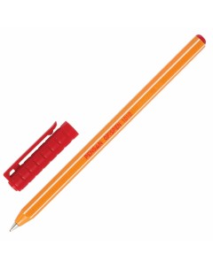 Набор из 60 шт Ручка шариковая масляная Officepen 1010 красная корпус оранжевый Pensan