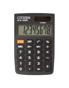 Калькулятор карманный BUSINESSLINE PRO книжечка 8 разр дв питание 88 58 10мм черный к Citizen