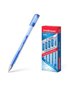 Ручка гелевая G Tone 17809 синяя 0 5 мм 1 шт Erich krause
