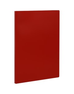 Папка файловая 20 вкладышей А4 14мм 400мкм пластик красная ММ 32199 Стамм
