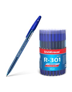 Ручка шариковая R 301 Original Stick 46772 синие 0 7 мм 1 шт Erich krause