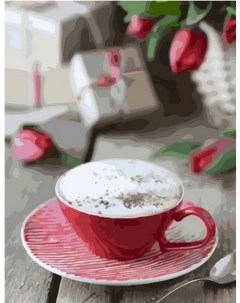 Картина по номерам Красная чашка кофе GX38491 Paintboy