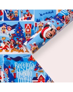 Упаковочная бумага 70х100 Микки Маус 2 штуки Disney