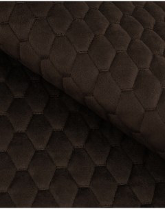 Ткань мебельная Велюр модель Диаманд AY A стеганный темно коричневый Крокус