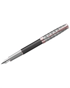 Ручка перьевая Sonnet Metal Grey Lacquer GT черная 0 8мм подарочная упаковка Parker