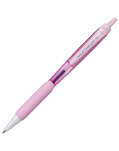 Ручка шариковая масляная автоматическая с грипом UNI JetStream СИНЯЯ корпус розов Uni mitsubishi pencil