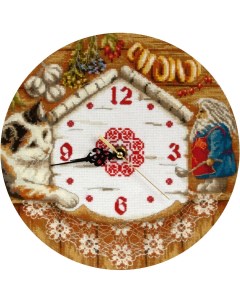 Набор для вышивания PANNA Часы Домовенок Поварешкин Gamma