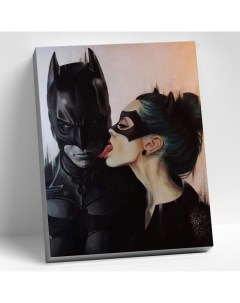 Картина по номерам 40 x 50 см Девушка Бэтмена 22 цвета Molly