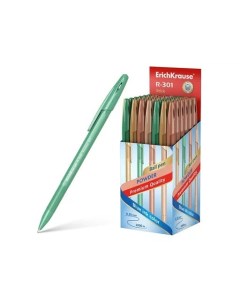 Ручка шариковая R 301 Powder stick синяя 0 7мм Erich krause