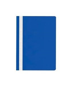 Папка скоросшиватель 100 листов А4 с карманом для маркировки пластик 110 мкм синяя Lite