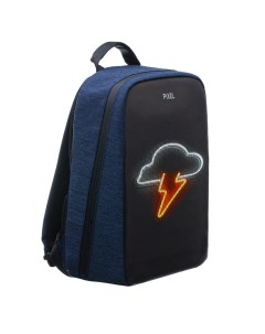 Рюкзак с LED дисплеем PLUS NAVY тёмно синий Pixel