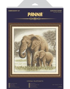 Набор для вышивания PANNA Золотая серия Слоны Gamma