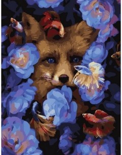 Картина по номерам Лисичка в цветах МСА1402 Paintboy