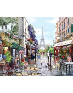 Картина по номерам Премиум Париж весной холст на подрамнике 40х50 см Цветной