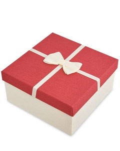 Коробка подарочная Квадрат цв красн беж WG 28 3 A 113 301240 Арт-ист