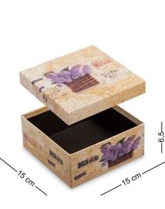 Коробка подарочная Квадрат цв коричневый WG 23 1 B 113 301921 Арт-ист