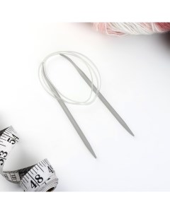 Спицы круговые для вязания с тефлоновым покрытием с пластиковой леской d 5 мм 100 с Nobrand
