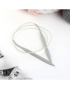Спицы круговые для вязания с тефлоновым покрытием с пластиковой леской d 8 мм 100 с Nobrand