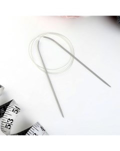 Спицы круговые для вязания с тефлоновым покрытием с пластиковой леской d 2 5 мм 100 Nobrand