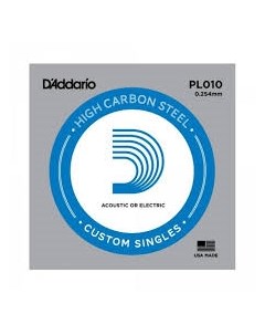 Одиночная струна для акустической и электрогитары D ADDARIO PL010 D`addario