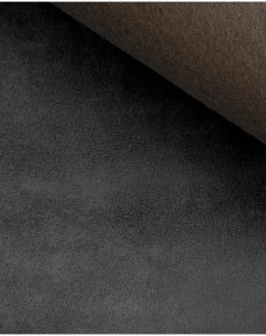 Ткань Замша РАХА цвет темно серый с черным графит Крокус